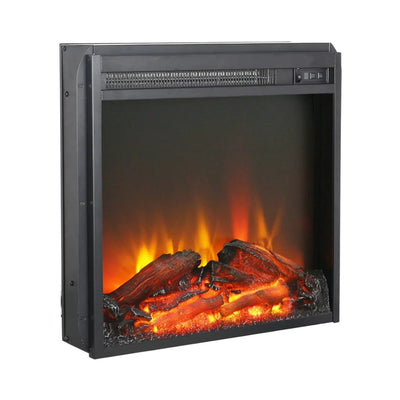 Elektrokamin-Einsatz 49 cm, 1,35 kW – Fernbedienung, Timer & Thermostat, realistischer Flammeneffekt, Eldur 18″